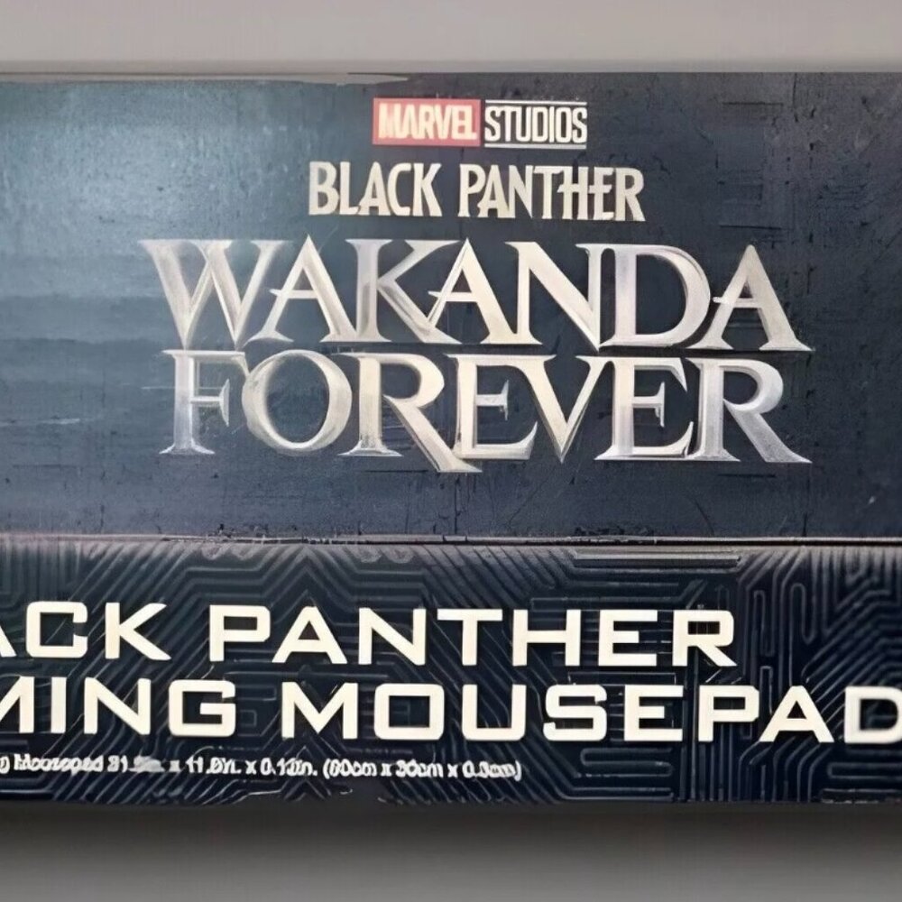 NIB!! Authentic MARVEL Black Panther Wakanda Forever Gaming Mouse Pad